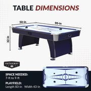 Hathaway Phantom II 90" Air Hockey Table with LED Scoring and Lights — image 3