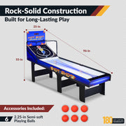 Hathaway Hot Shot 8-ft Roll Hop and Score Arcade Game Table with LED Scoring — image 4