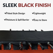 56-in Foosball Table Cover - Fitted - Black — image 7