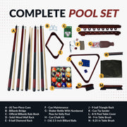 Hathaway Deluxe Billiards Accessory Kit - Mahogany Finish — image 2