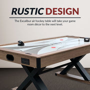 Hathaway Excalibur 72" Air Hockey Table with LED Scoring and Table Tennis Top — image 8