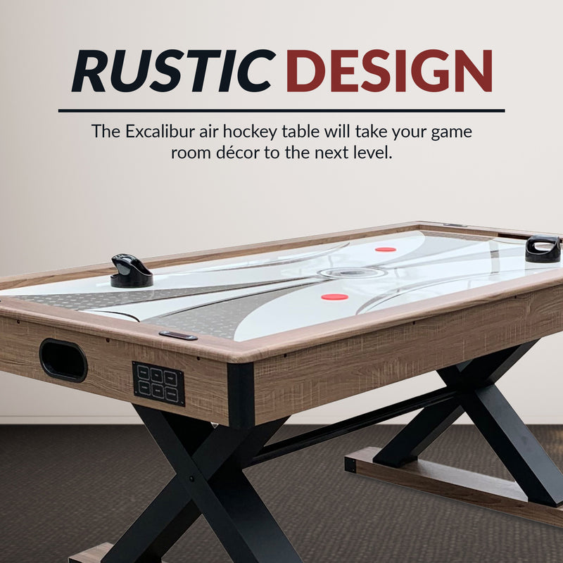 Hathaway Excalibur 72" Air Hockey Table with LED Scoring and Table Tennis Top — image 8