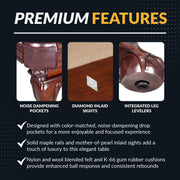 Hathaway Augusta 8-ft Pool Table - Walnut Finish with Camel Felt — image 5