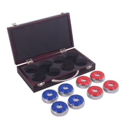Hathaway Shuffleboard Pucks with Case - Set of 8 — image 1