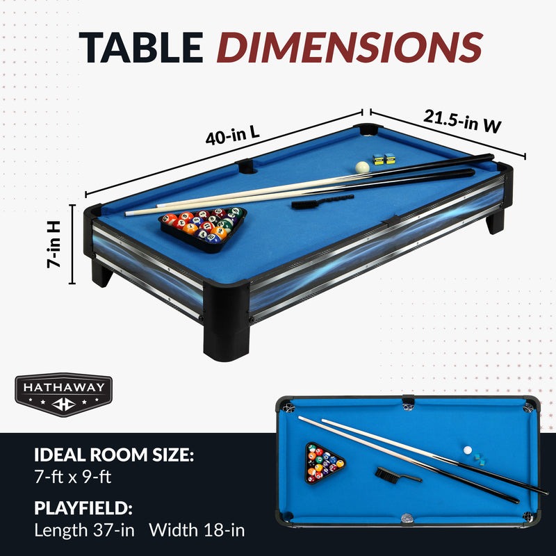 Hathaway Breakout 40-in Table Top Pool Table — image 3