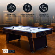 Hathaway Phantom II 90" Air Hockey Table with LED Scoring and Lights — image 5
