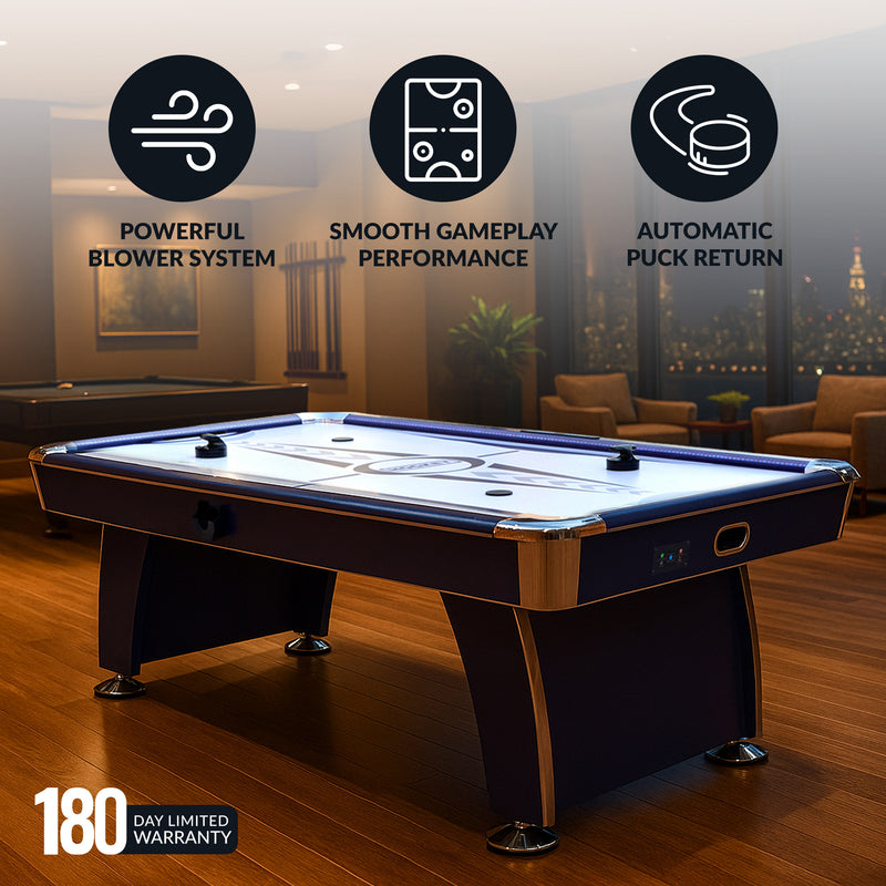 Hathaway Phantom II 90" Air Hockey Table with LED Scoring and Lights — image 5