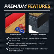 Hathaway Avenger 9-ft Shuffleboard Table - Black Finish — image 5