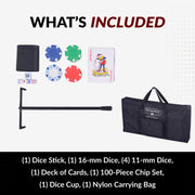 Hathaway No Limit 62-in Casino 3-in-1 Multi-Game Foldable Table Top Set — image 7