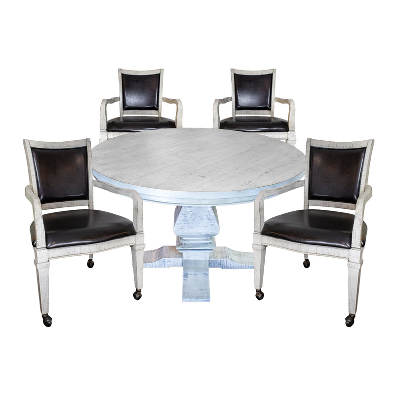 Hathaway Montecito Dining and Poker Table Set - Driftwood — image 1