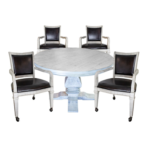 Hathaway Montecito Dining and Poker Table Set - Driftwood — image 1
