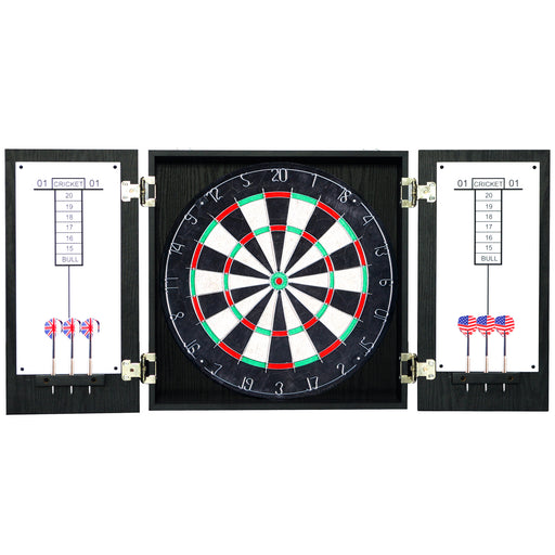 Hathaway Winchester Bristle Dartboard and Cabinet Set - Black — image 1