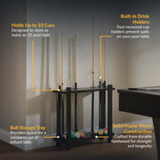 Hathaway Classic 28-in Floor Billiard Cue Rack - Black Finish — image 4