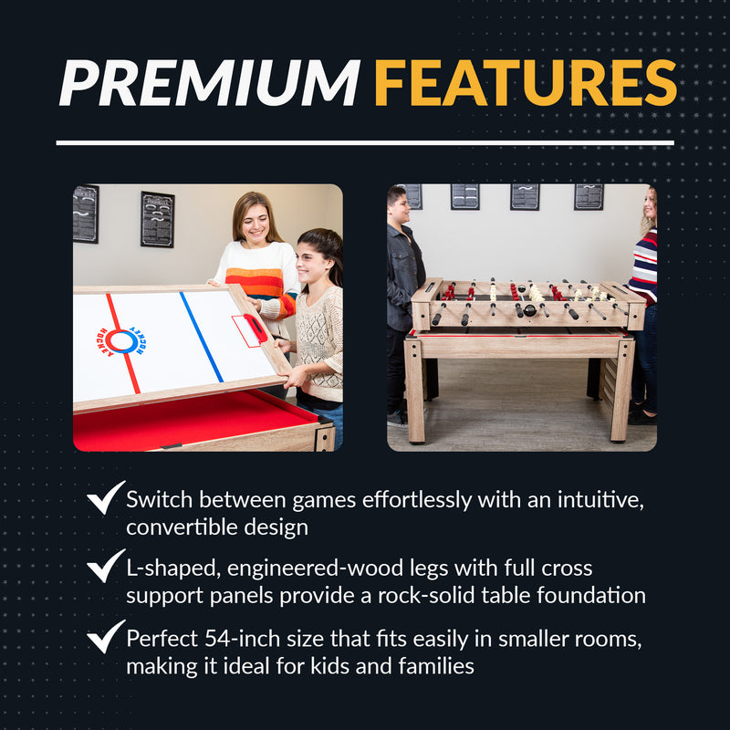 Madison 54-in Foosball 6-in-1 Multi-Game Table — image 6