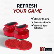 Hathaway Pro-Series Air Hockey 4" Strikers and 3" Pucks - Red — image 7