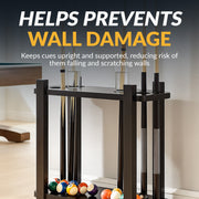 Hathaway Classic 28-in Floor Billiard Cue Rack - Black Finish — image 7
