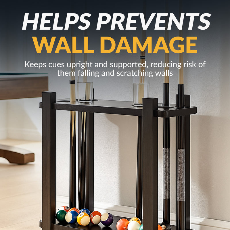 Hathaway Classic 28-in Floor Billiard Cue Rack - Black Finish — image 7