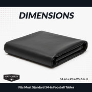Foosball Table 54-in Foosball Table Cover - Fitted -Black — image 2