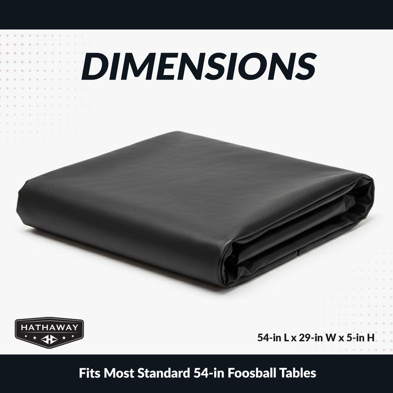 Foosball Table 54-in Foosball Table Cover - Fitted -Black — image 2