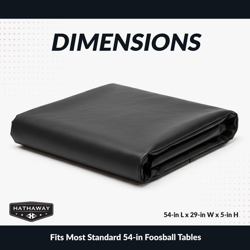 Foosball Table 54-in Foosball Table Cover - Fitted -Black — image 2