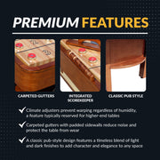Hathaway Merlot 12-ft Shuffleboard Table - Walnut Finish — image 5